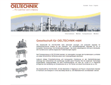 Tablet Screenshot of oeltechnik.de